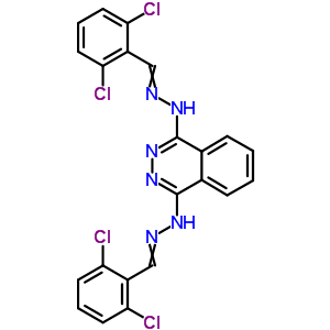 Benzaldehyde, 2,6-dichloro-, 1,4-phthalazinediyldihydrazone(8ci,9ci)Structure,27702-22-3Structure Benzaldehyde, 2,6-dichloro-, 1,4-phthalazinediyldihydrazone(8ci,9ci) Structure,27702-22-3Structure