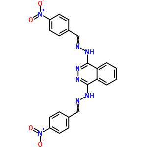 Benzaldehyde, p-nitro-,1,4-phthalazinediyldihydrazone (8ci)Structure,27702-29-0Structure Benzaldehyde, p-nitro-,1,4-phthalazinediyldihydrazone (8ci) Structure,27702-29-0Structure