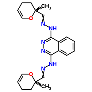 (8ci)-3,4-二氫-2-甲基-2H-吡喃-2-羧醛-1,4-二氮雜萘二基二肼酮結(jié)構(gòu)式_27704-23-0結(jié)構(gòu)式