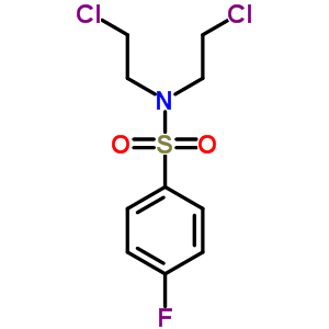 Benzenesulfonamide,n,n-bis(2-chloroethyl)-4-fluoro-Structure,2794-56-1Structure Benzenesulfonamide,n,n-bis(2-chloroethyl)-4-fluoro- Structure,2794-56-1Structure