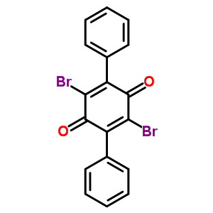 2,5-Cyclohexadiene-1,4-dione,2,5-dibromo-3,6-diphenyl-Structure,28293-39-2Structure 2,5-Cyclohexadiene-1,4-dione,2,5-dibromo-3,6-diphenyl- Structure,28293-39-2Structure