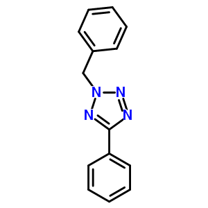 5-苯基-2-(苯基甲基)-2H-四唑結(jié)構(gòu)式_28386-89-2結(jié)構(gòu)式
