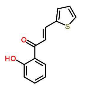 2-Propen-1-one,1-(2-hydroxyphenyl)-3-(2-thienyl)-Structure,2875-22-1Structure 2-Propen-1-one,1-(2-hydroxyphenyl)-3-(2-thienyl)- Structure,2875-22-1Structure