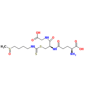 L-gamma-谷氨酰-S-{[4-(甲基亞磺酰)丁基]硫代氨基甲酰}-L-半胱氨酰甘氨酸結(jié)構(gòu)式_289711-21-3結(jié)構(gòu)式