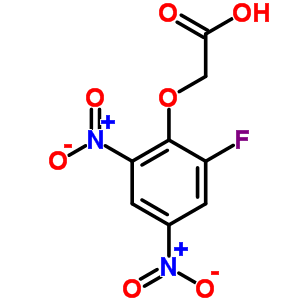Aceticacid, 2-(2-fluoro-4,6-dinitrophenoxy)-Structure,2923-59-3Structure Aceticacid, 2-(2-fluoro-4,6-dinitrophenoxy)- Structure,2923-59-3Structure