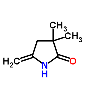 2-Pyrrolidinone,3,3-dimethyl-5-methylene-Structure,29777-67-1Structure 2-Pyrrolidinone,3,3-dimethyl-5-methylene- Structure,29777-67-1Structure