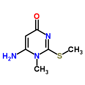 4(1H)-pyrimidinone,6-amino-1-methyl-2-(methylthio)-Structure,29877-80-3Structure 4(1H)-pyrimidinone,6-amino-1-methyl-2-(methylthio)- Structure,29877-80-3Structure