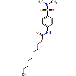 Carbanilic acid,p-(dimethylsulfamoyl)-, octyl ester (8ci)Structure,30057-00-2Structure Carbanilic acid,p-(dimethylsulfamoyl)-, octyl ester (8ci) Structure,30057-00-2Structure