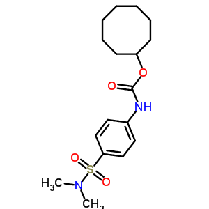 Carbanilic acid,p-(dimethylsulfamoyl)-, cyclooctyl ester (8ci)Structure,30057-05-7Structure Carbanilic acid,p-(dimethylsulfamoyl)-, cyclooctyl ester (8ci) Structure,30057-05-7Structure