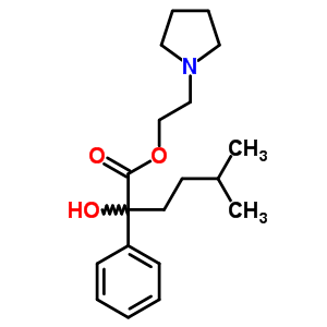 Benzeneacetic acid, a-hydroxy-a-(3-methylbutyl)-,2-(1-pyrrolidinyl)ethyl ester, hydrochloride (1:1)Structure,3026-46-8Structure Benzeneacetic acid, a-hydroxy-a-(3-methylbutyl)-,2-(1-pyrrolidinyl)ethyl ester, hydrochloride (1:1) Structure,3026-46-8Structure