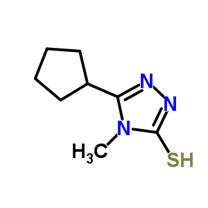 5-Cyclopentyl-4-methyl-4H-1,2,4-triazole-3-thiolStructure,309731-00-8Structure 5-Cyclopentyl-4-methyl-4H-1,2,4-triazole-3-thiol Structure,309731-00-8Structure