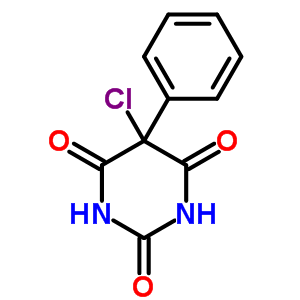 2,4,6(1H,3h,5h)-pyrimidinetrione, 5-chloro-5-phenyl-Structure,3120-27-2Structure 2,4,6(1H,3h,5h)-pyrimidinetrione, 5-chloro-5-phenyl- Structure,3120-27-2Structure