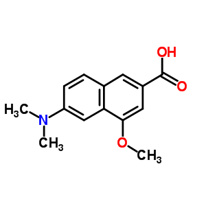 6-(Dimethylamino)-4-methoxy-2-naphthalenecarboxylic acidStructure,31206-82-3Structure 6-(Dimethylamino)-4-methoxy-2-naphthalenecarboxylic acid Structure,31206-82-3Structure
