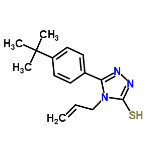 4-Allyl-5-(4-tert-butylphenyl)-4H-1,2,4-triazole-3-thiolStructure,312290-54-3Structure 4-Allyl-5-(4-tert-butylphenyl)-4H-1,2,4-triazole-3-thiol Structure,312290-54-3Structure