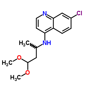 4-Quinolinamine,7-chloro-n-(3,3-dimethoxy-1-methylpropyl)-Structure,31510-29-9Structure 4-Quinolinamine,7-chloro-n-(3,3-dimethoxy-1-methylpropyl)- Structure,31510-29-9Structure