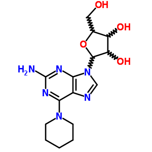 9H-purin-2-amine,6-(1-piperidinyl)-9-b-d-ribofuranosyl-Structure,31747-34-9Structure 9H-purin-2-amine,6-(1-piperidinyl)-9-b-d-ribofuranosyl- Structure,31747-34-9Structure