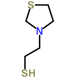 N-(2-疏基乙基)-1,3-噻唑烷結(jié)構(gòu)式_317803-03-5結(jié)構(gòu)式
