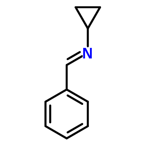 Cyclopropanamine,n-(phenylmethylene)-Structure,3187-77-7Structure Cyclopropanamine,n-(phenylmethylene)- Structure,3187-77-7Structure