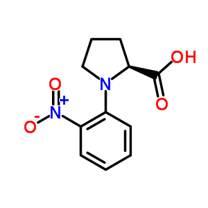 N-(2-硝基苯基)-l-脯氨酸結(jié)構(gòu)式_31981-54-1結(jié)構(gòu)式