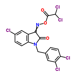 1H-Indole-2,3-dione, 5-chloro-1-[(3,4-dichlorophenyl)methyl]-, 3-[O-(2,2-dichloroacetyl)oxime]結(jié)構(gòu)式_320420-76-6結(jié)構(gòu)式