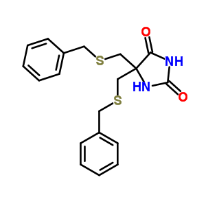 5,5-Bis(((phenylmethyl)thio)methyl)-2,4-imidazolidinedioneStructure,32418-95-4Structure 5,5-Bis(((phenylmethyl)thio)methyl)-2,4-imidazolidinedione Structure,32418-95-4Structure