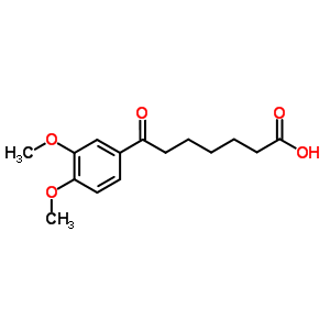 7-(3,4-Dimethoxyphenyl)-7-oxoheptanoic acidStructure,32435-16-8Structure 7-(3,4-Dimethoxyphenyl)-7-oxoheptanoic acid Structure,32435-16-8Structure