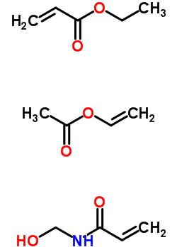 Vinyl acetate, ethyl acrylate, n-methylolacrylamide polymerStructure,32875-87-9Structure Vinyl acetate, ethyl acrylate, n-methylolacrylamide polymer Structure,32875-87-9Structure