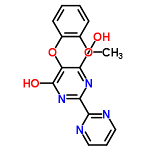 4,6-二羥基-5-(2-甲氧基苯氧基)-2-(2-嘧啶)嘧啶結(jié)構(gòu)式_329923-15-1結(jié)構(gòu)式