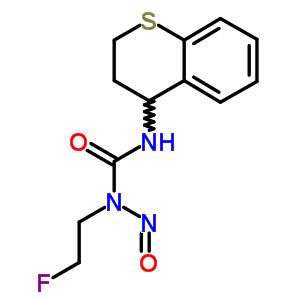 1-(2-氟乙基)-1-亞硝基-3-(3,4-二氫-2H-1-苯并硫代吡喃-4-基)脲結(jié)構(gòu)式_33024-46-3結(jié)構(gòu)式