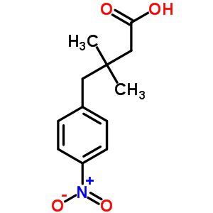 3,3-Dimethyl-4-(4-nitrophenyl)butanoic acidStructure,33209-64-2Structure 3,3-Dimethyl-4-(4-nitrophenyl)butanoic acid Structure,33209-64-2Structure