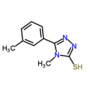 4-Methyl-5-(3-methylphenyl)-4H-1,2,4-triazole-3-thiolStructure,333313-78-3Structure 4-Methyl-5-(3-methylphenyl)-4H-1,2,4-triazole-3-thiol Structure,333313-78-3Structure