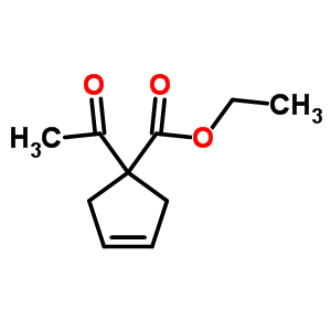 3-Cyclopentene-1-carboxylicacid, 1-acetyl-, ethyl esterStructure,33626-80-1Structure 3-Cyclopentene-1-carboxylicacid, 1-acetyl-, ethyl ester Structure,33626-80-1Structure