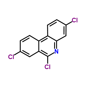 Phenanthridine, 3,6,8-trichloro-Structure,33692-80-7Structure Phenanthridine, 3,6,8-trichloro- Structure,33692-80-7Structure
