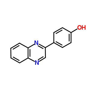 4-(喹噁啉-2-基)苯酚結(jié)構(gòu)式_33707-91-4結(jié)構(gòu)式