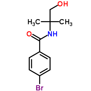 4-Bromo-n-(1-hydroxy-2-methyl-propan-2-yl)benzamideStructure,33708-69-9Structure 4-Bromo-n-(1-hydroxy-2-methyl-propan-2-yl)benzamide Structure,33708-69-9Structure