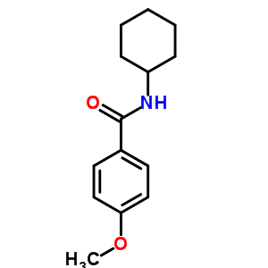 N-環(huán)己基-4-甲氧基苯甲酰胺結(jié)構(gòu)式_33739-91-2結(jié)構(gòu)式