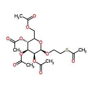 2’-(Acetylthio)ethyl 2,3,4,6-tetra-o-acetyl-beta-d-glucopyranosideStructure,34044-34-3Structure 2’-(Acetylthio)ethyl 2,3,4,6-tetra-o-acetyl-beta-d-glucopyranoside Structure,34044-34-3Structure