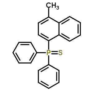 Phosphine sulfide,(4-methyl-1-naphthalenyl)diphenyl-Structure,3411-50-5Structure Phosphine sulfide,(4-methyl-1-naphthalenyl)diphenyl- Structure,3411-50-5Structure