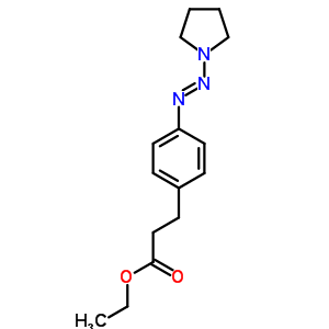 3-(4-吡咯烷-1-基二氮雜烯苯基)丙酸乙酯結構式_34153-42-9結構式