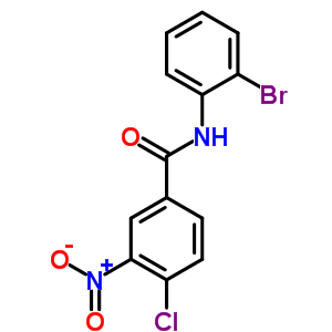 N-(2-bromophenyl)-4-chloro-3-nitrobenzamideStructure,349619-73-4Structure N-(2-bromophenyl)-4-chloro-3-nitrobenzamide Structure,349619-73-4Structure