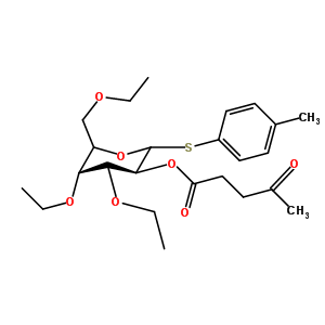 (3S,4r,5r,6s)-4-oxo-pentanoic acid 4,5-bis-benzyloxy-6-benzyloxymethyl-2-p-tolylsulfanStructure,350600-54-3Structure (3S,4r,5r,6s)-4-oxo-pentanoic acid 4,5-bis-benzyloxy-6-benzyloxymethyl-2-p-tolylsulfan Structure,350600-54-3Structure