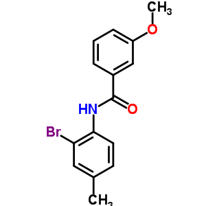 N-(2-bromo-4-methylphenyl)-3-methoxybenzamideStructure,353782-91-9Structure N-(2-bromo-4-methylphenyl)-3-methoxybenzamide Structure,353782-91-9Structure
