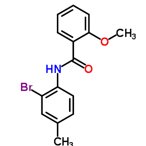 N-(2-bromo-4-methylphenyl)-2-methoxybenzamideStructure,353784-16-4Structure N-(2-bromo-4-methylphenyl)-2-methoxybenzamide Structure,353784-16-4Structure