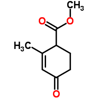 2-Cyclohexene-1-carboxylic acid, 2-methyl-4-oxo-, methyl esterStructure,35490-07-4Structure 2-Cyclohexene-1-carboxylic acid, 2-methyl-4-oxo-, methyl ester Structure,35490-07-4Structure