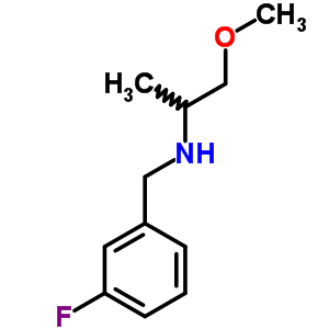 (3-Fluoro-benzyl)-(2-methoxy-1-methyl-ethyl)-amineStructure,355816-49-8Structure (3-Fluoro-benzyl)-(2-methoxy-1-methyl-ethyl)-amine Structure,355816-49-8Structure
