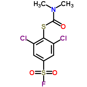 3,5-Dichloro-4-(dimethylcarbamoylsulfanyl)benzenesulfonyl fluorideStructure,35685-69-9Structure 3,5-Dichloro-4-(dimethylcarbamoylsulfanyl)benzenesulfonyl fluoride Structure,35685-69-9Structure
