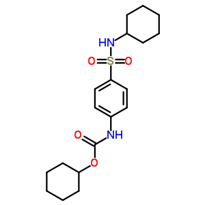 n-[4-(環(huán)己基磺?；?苯基]氨基甲酸環(huán)己酯結(jié)構(gòu)式_35819-77-3結(jié)構(gòu)式