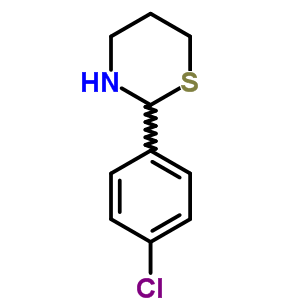 2H-1,3-thiazine,2-(4-chlorophenyl)tetrahydro-Structure,3592-68-5Structure 2H-1,3-thiazine,2-(4-chlorophenyl)tetrahydro- Structure,3592-68-5Structure