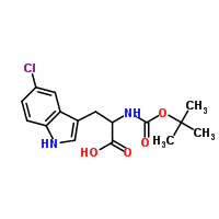 Boc-5-chloro-dl-tryptophanStructure,361576-61-6Structure Boc-5-chloro-dl-tryptophan Structure,361576-61-6Structure