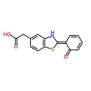 2-(2-羥基苯基)-5-苯并噻唑乙酸結構式_36774-70-6結構式
